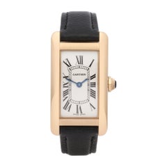 Cartier Tank Americaine 2482 Ladies Yellow Gold Watch