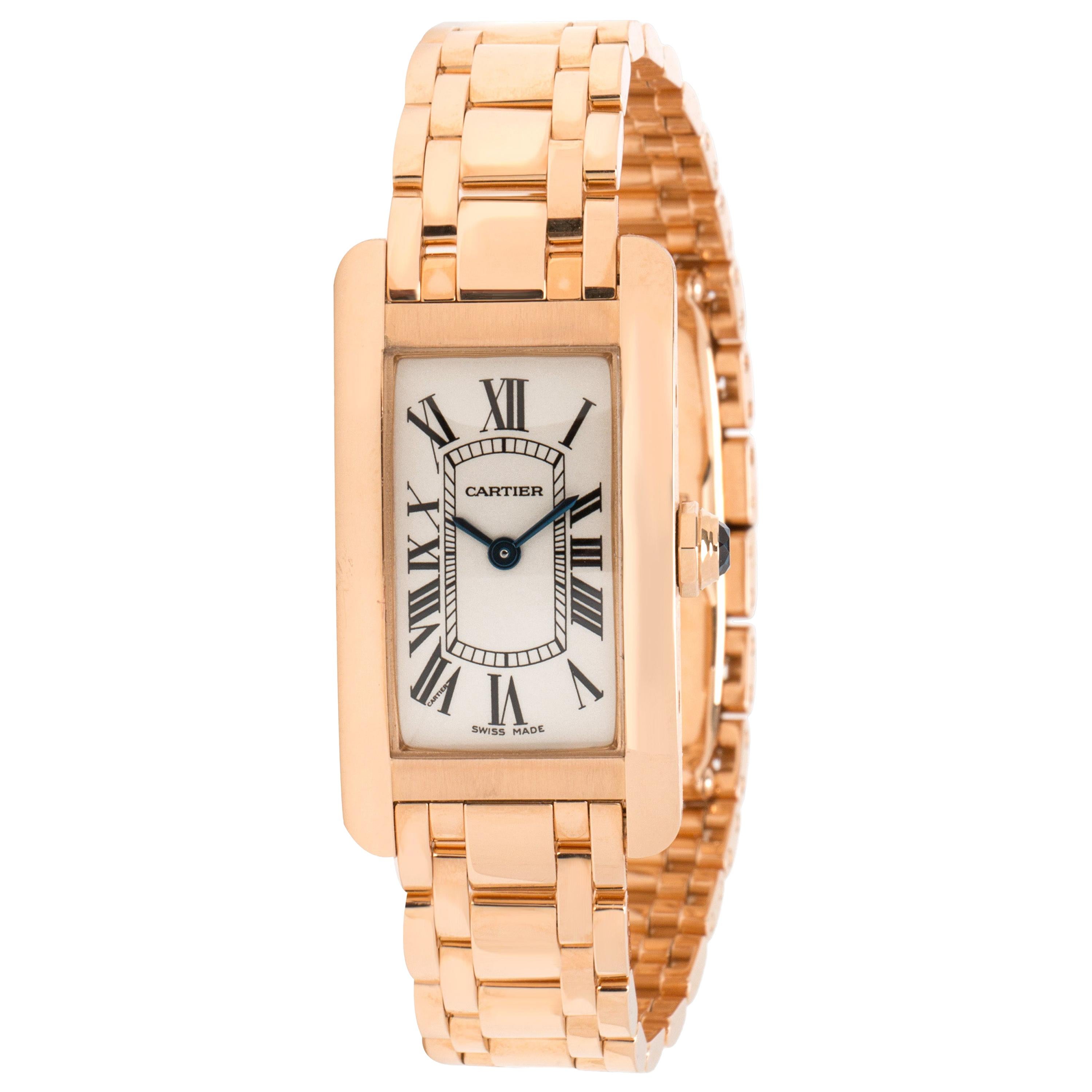 Cartier Tank Americaine 2503 Women's Watch in 18 Karat Rose Gold