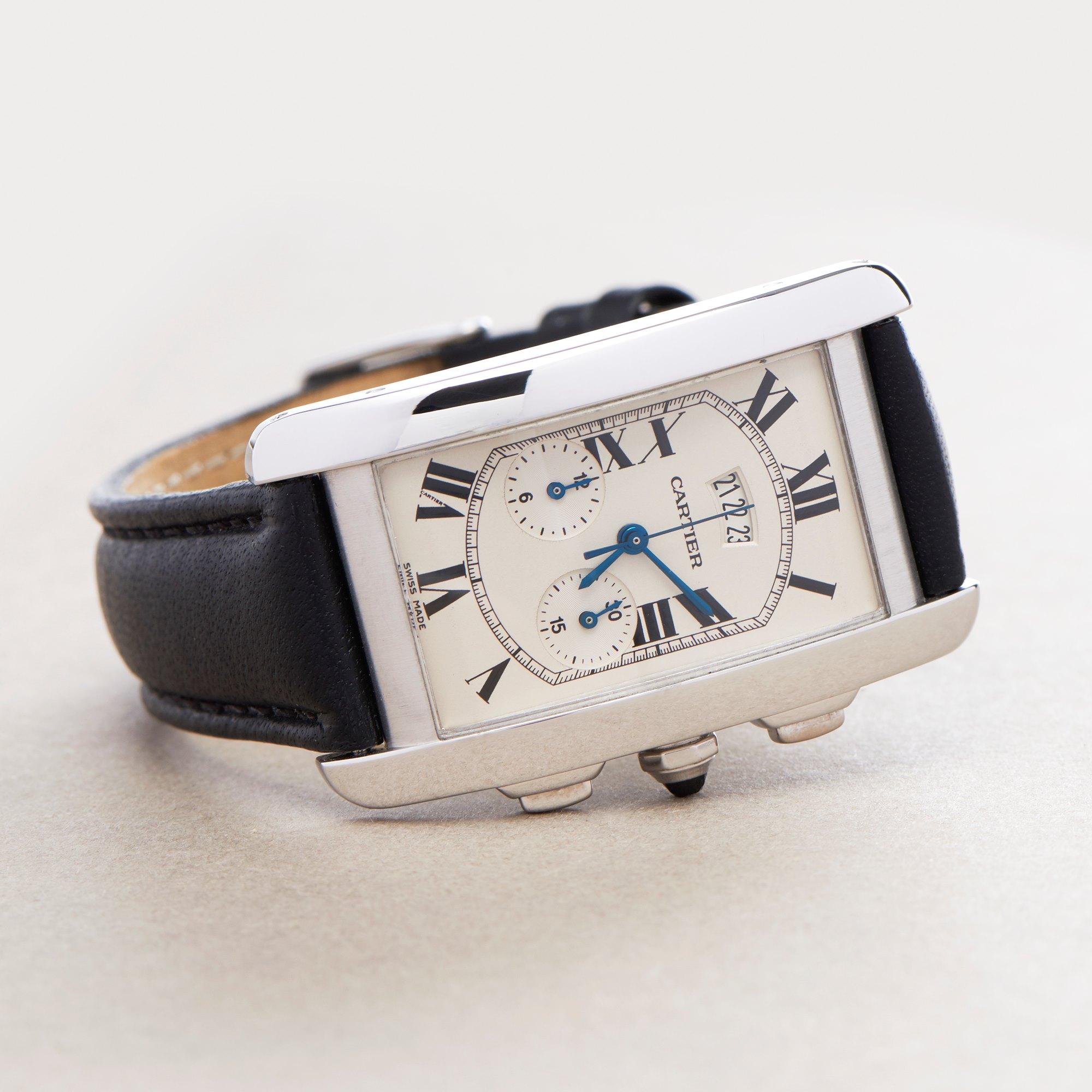Cartier Tank Americaine 2569 Unisex White Gold 0 Watch In Good Condition In Bishops Stortford, Hertfordshire