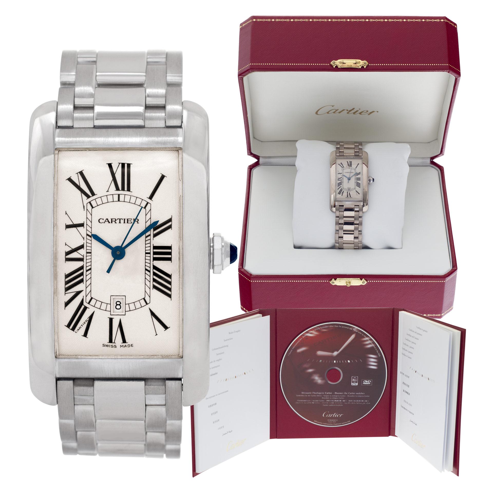 Cartier Tank Americaine 26mm W26055L1 For Sale 4
