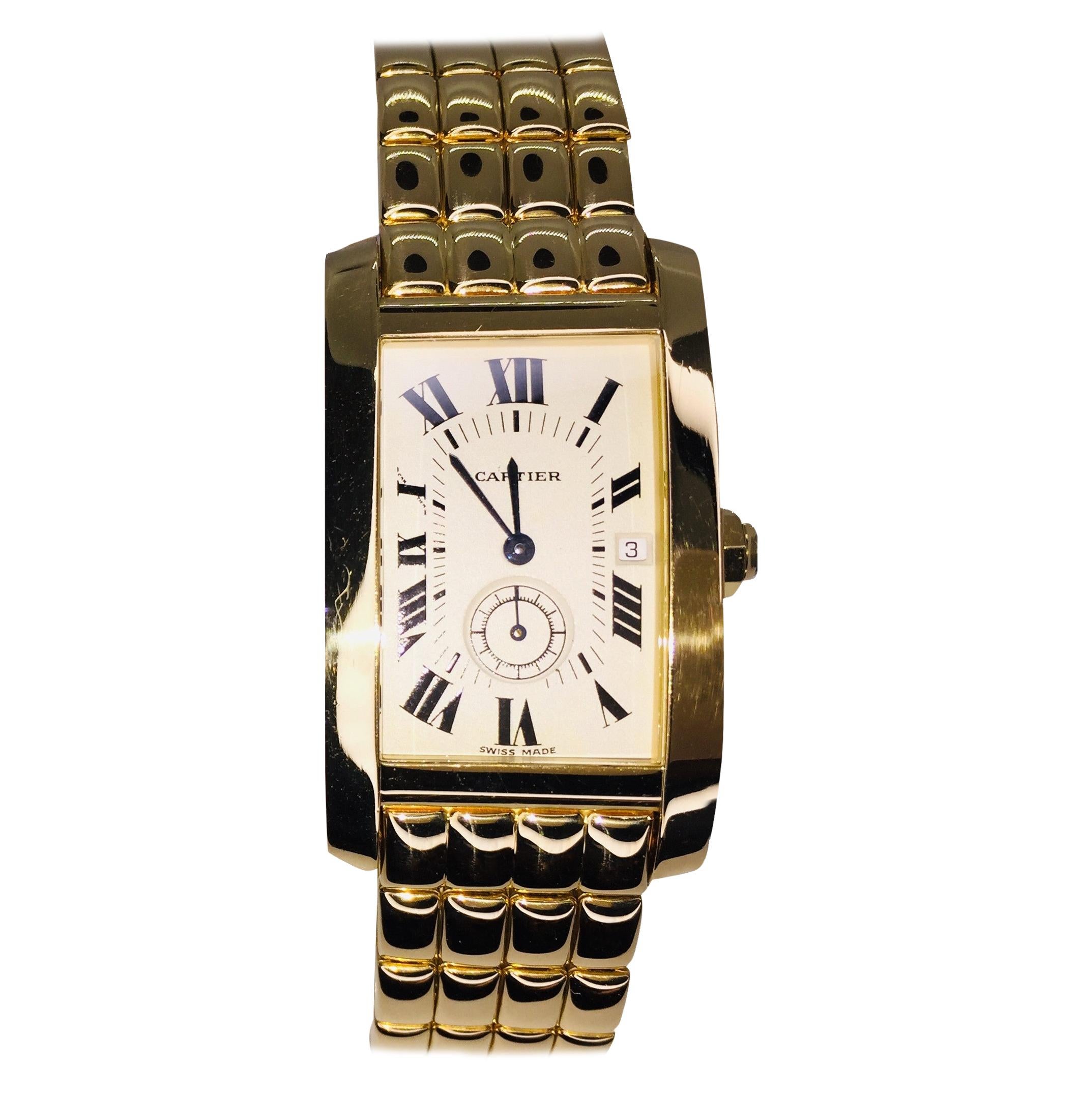 Cartier Tank Americaine 8012905, Case, Certified and Warranty