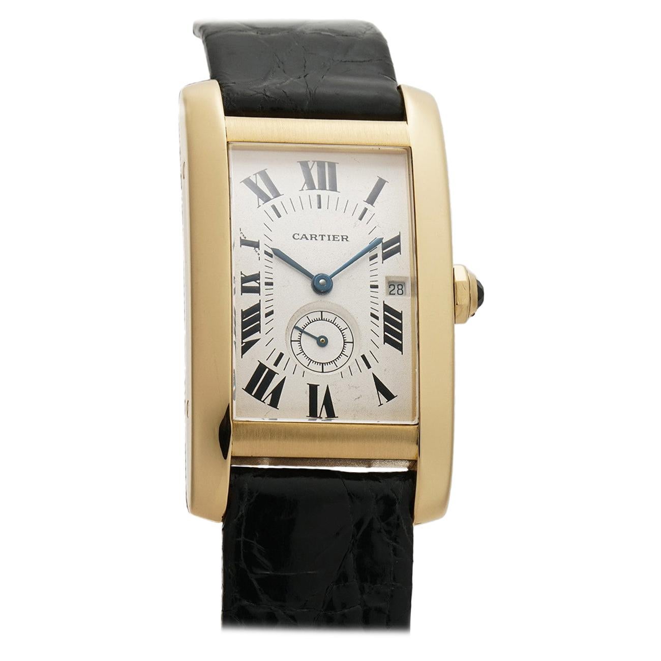 Cartier Tank Americaine 8012905, White Dial, Certified