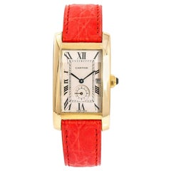 Cartier Tank Americaine 811905, Off-White Dial, Certified