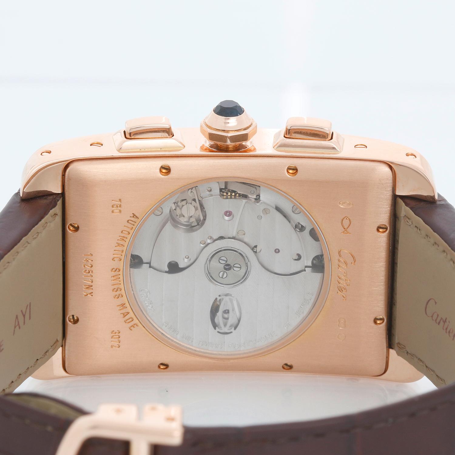 Cartier Tank Americaine  Automatique XL Hommes 18K Rose  Montre W2609356 1