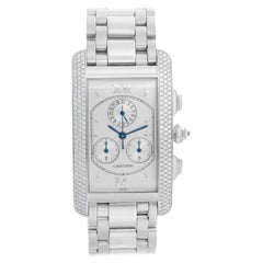 Cartier Tank Americaine Chronograph Men's/Ladies 18 Karat Gold Diamond Watch