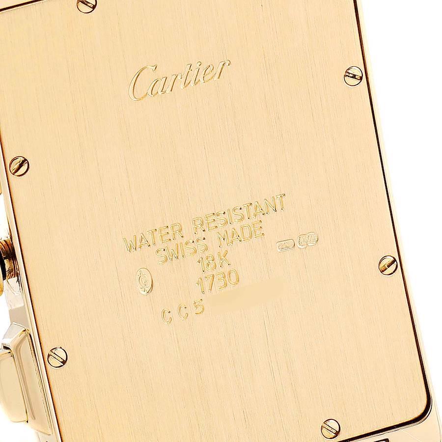 Cartier Tank Americaine Chronograph Yellow Gold Men's Watch W2601156 3