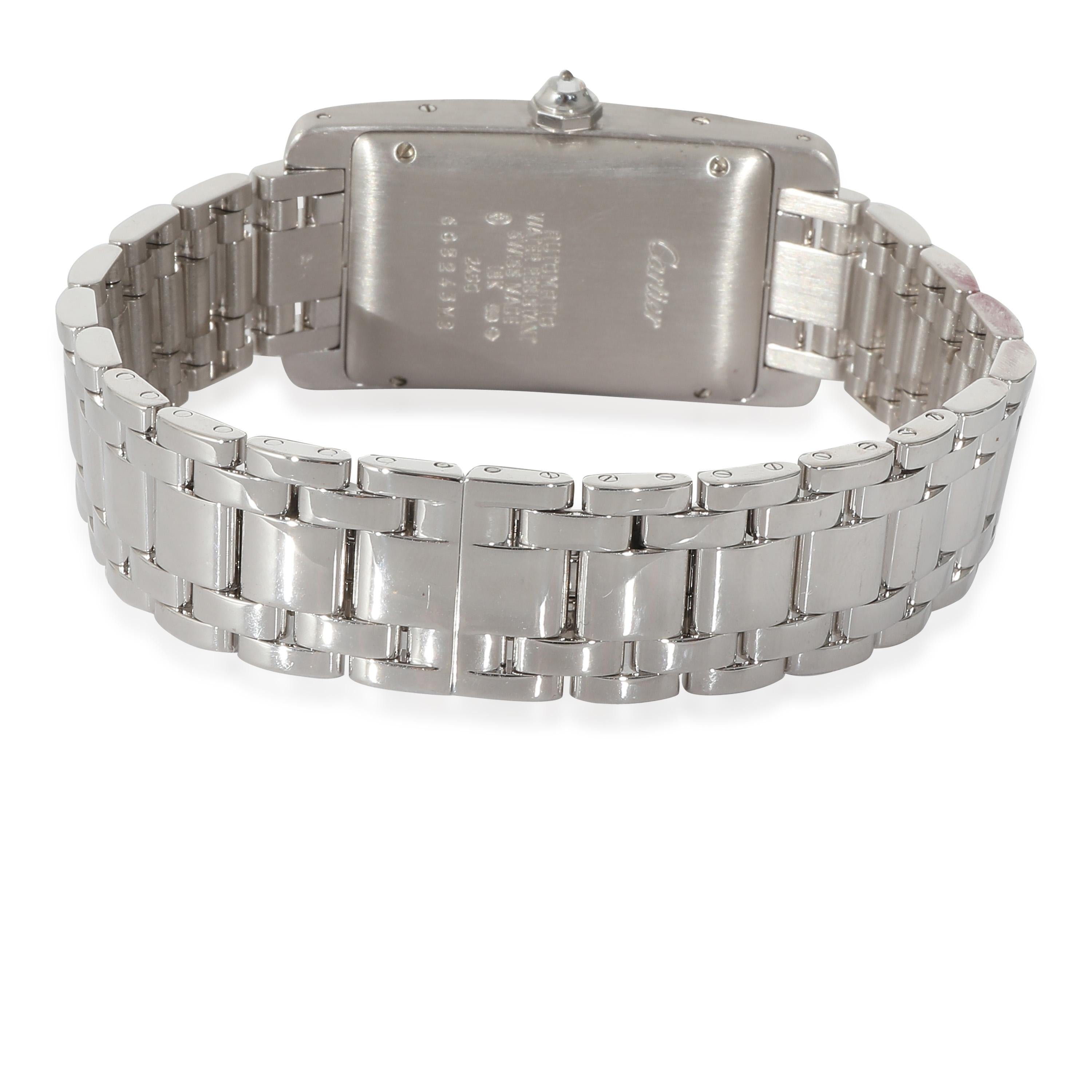 Cartier: 18 Karat Weißgold Damenuhr Tank Americaine de Cartier 2490

SKU: 134778

PRIMÄRE DETAILS
Marke: Cartier
Modell: Tank Americaine de Cartier
Herkunftsland: Schweiz
Uhrwerk Typ: Mechanisch: Automatik/Kinetik
Herstellungsjahr: