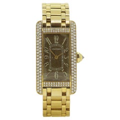 Cartier Tank Américaine Diamond Quartz Ladies Wristwatch Ref 2482