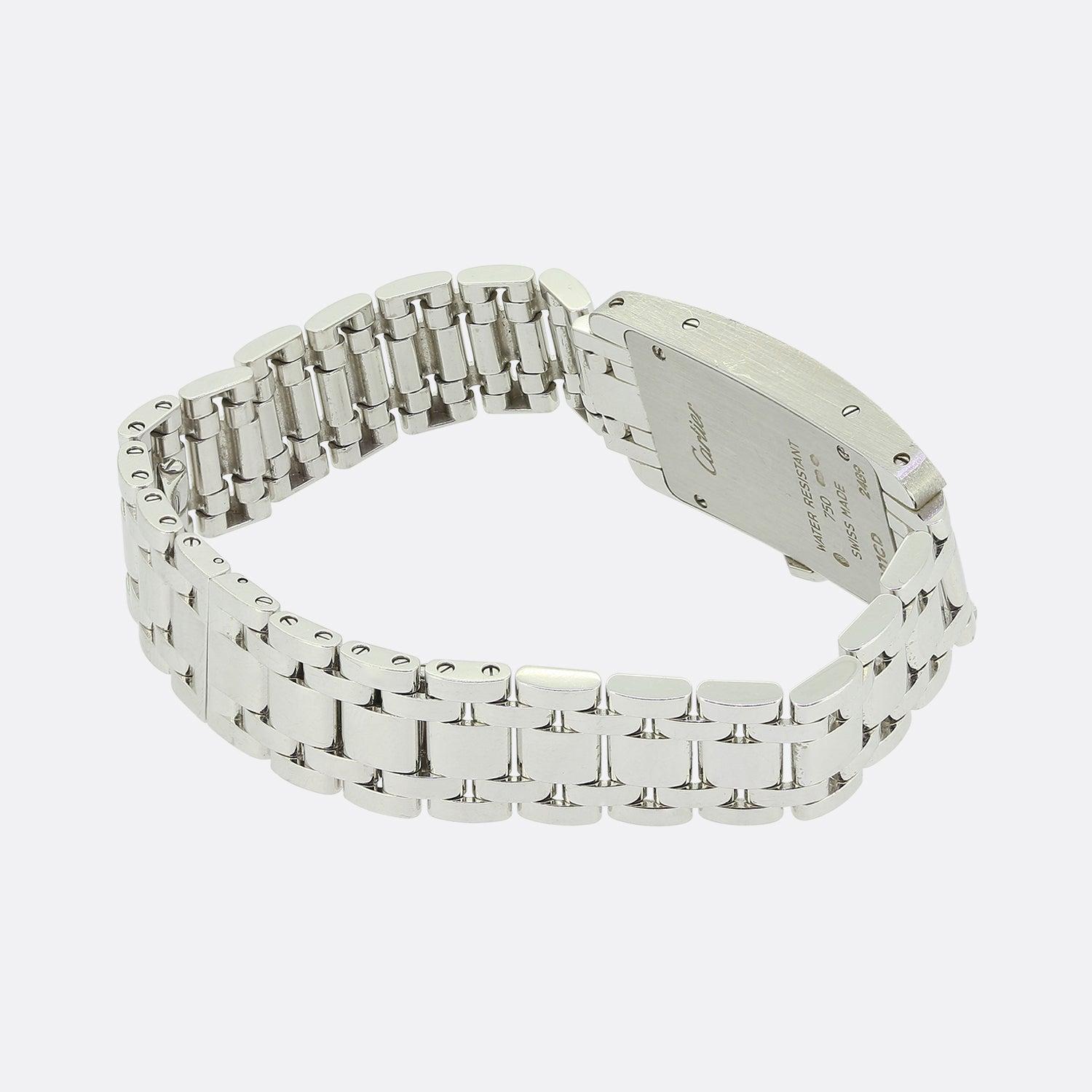 Montre-bracelet Tank Américaine à diamants de Cartier Pour femmes en vente