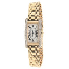 Cartier Tank Americaine Gold Diamond Watch