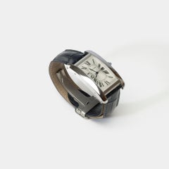 Cartier Tank Americaine in silver and Mechanical automatic winding
