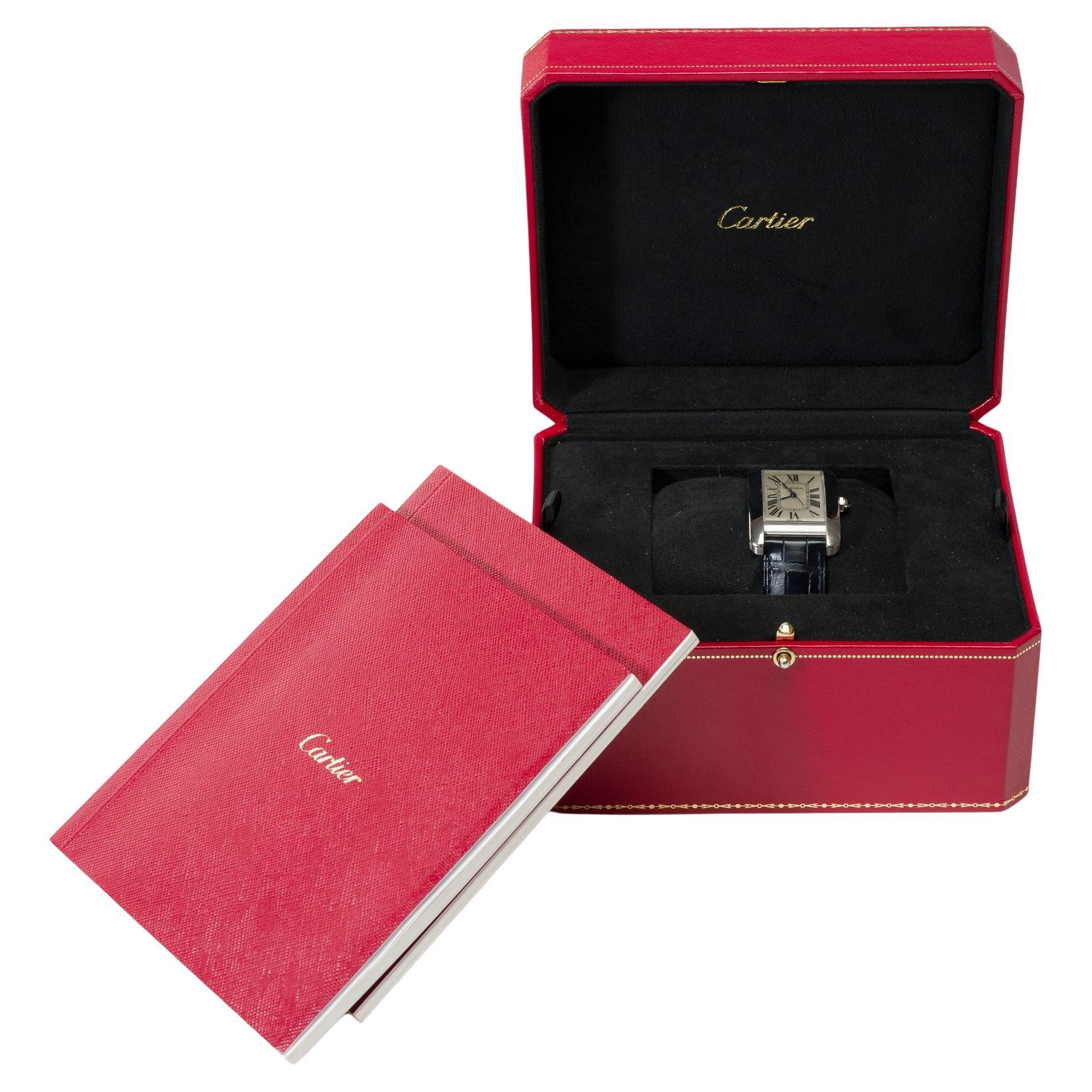 Cartier Tank Americaine in argento e carica automatica meccanica