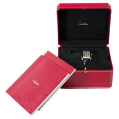 Cartier Tank Americaine in argento e carica automatica meccanica