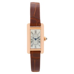 Reloj Cartier Tank Americaine Mini Oro Rosa para señora WGTA0132