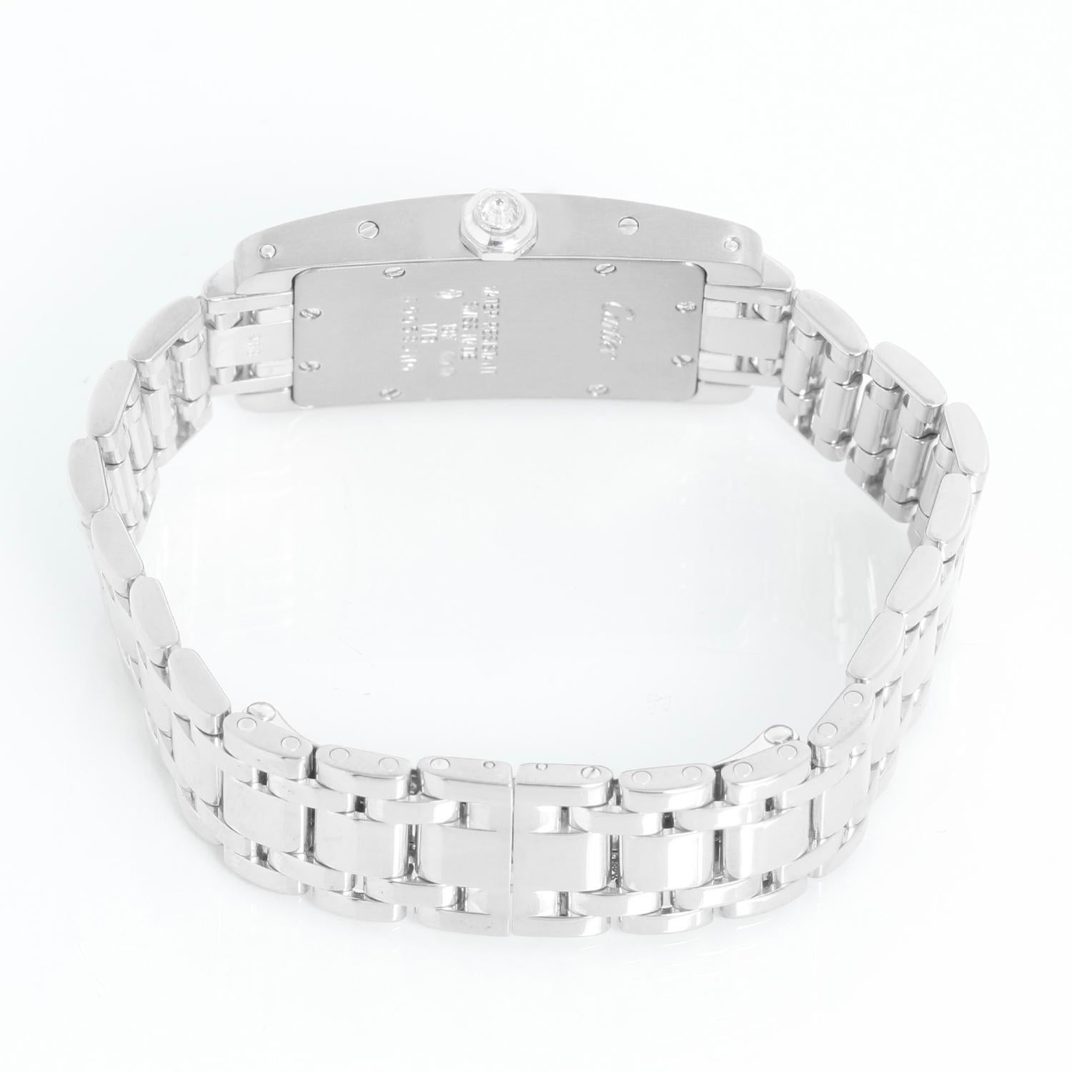 Cartier Tank Americaine Ladies White Gold W26019L1 1713 1