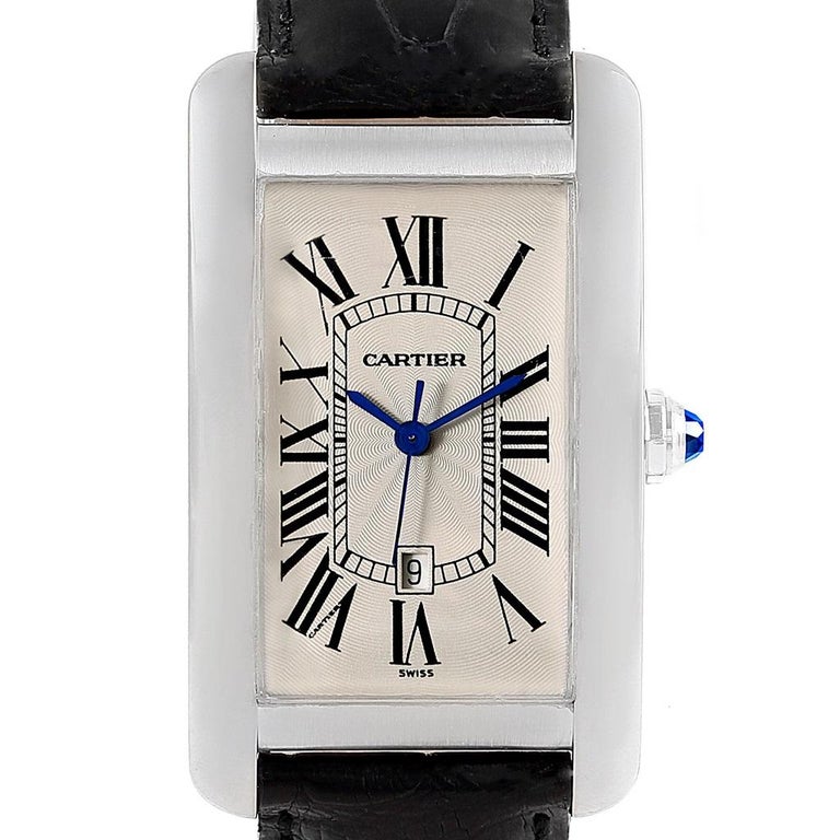 Cartier Tank Americaine Large 18 Karat White Gold Watch W2603256 For ...