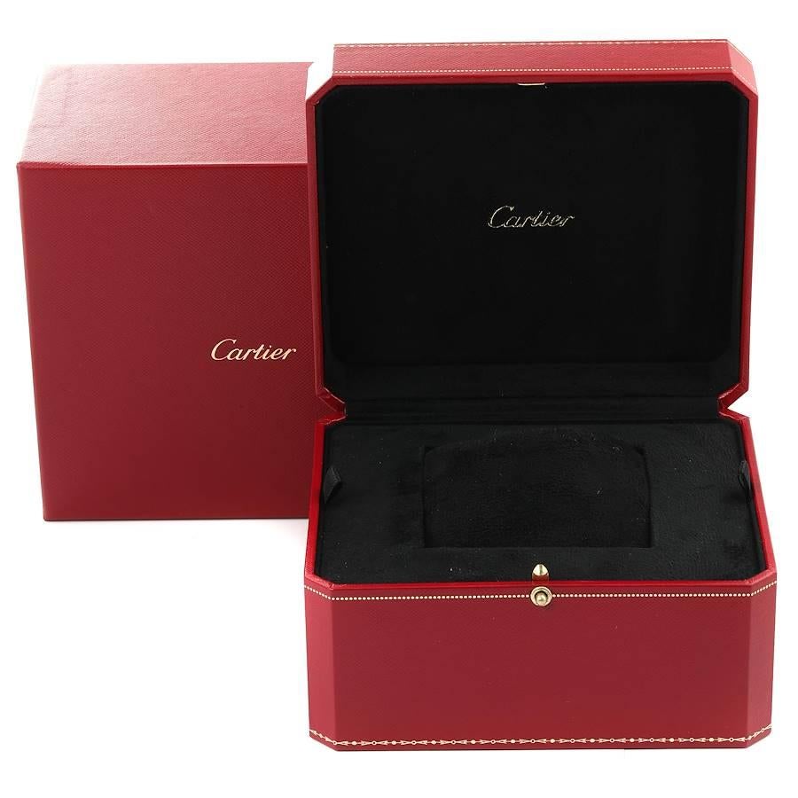 Cartier: 18 Karat Roségold Unisex-Uhr Tank Americaine mit Diamanten, WB704851 im Angebot 5