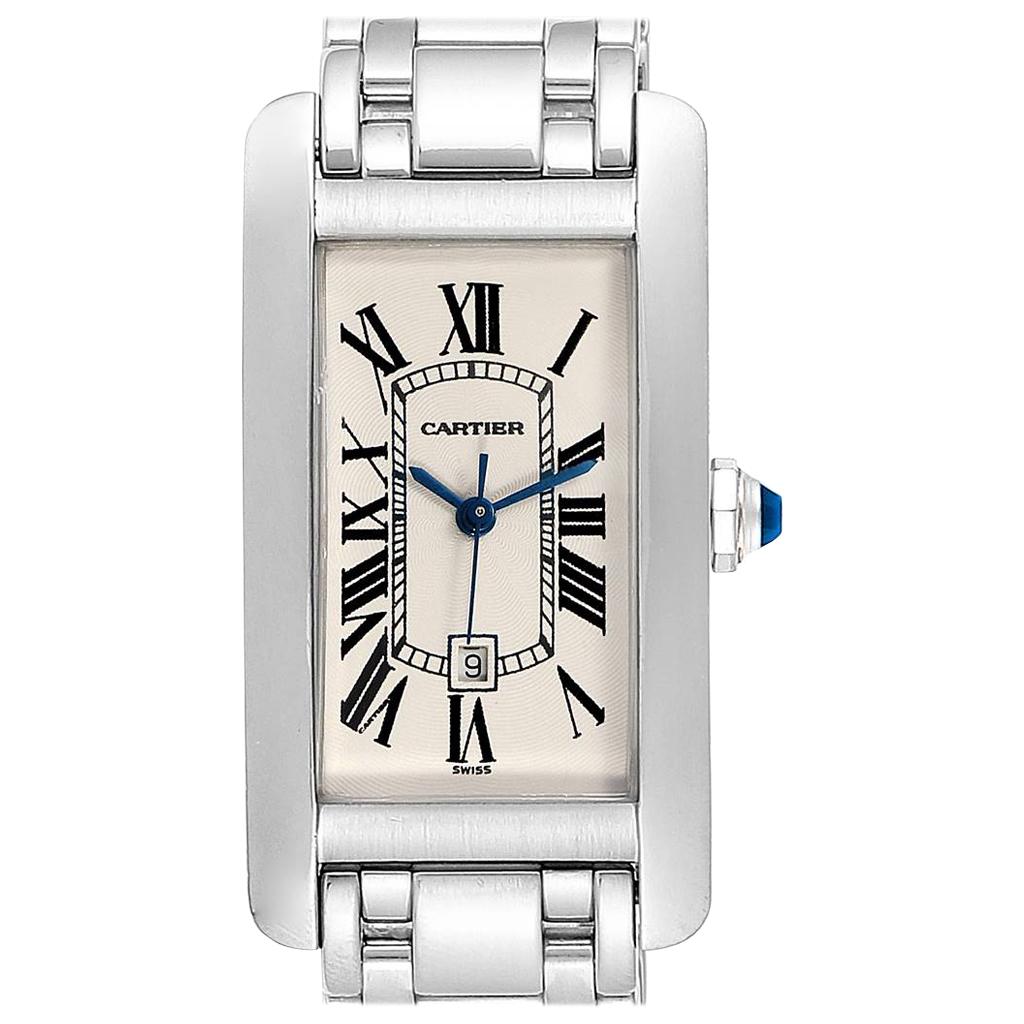 Cartier Tank Americaine Midsize Yellow Gold Automatic Ladies Watch 1726