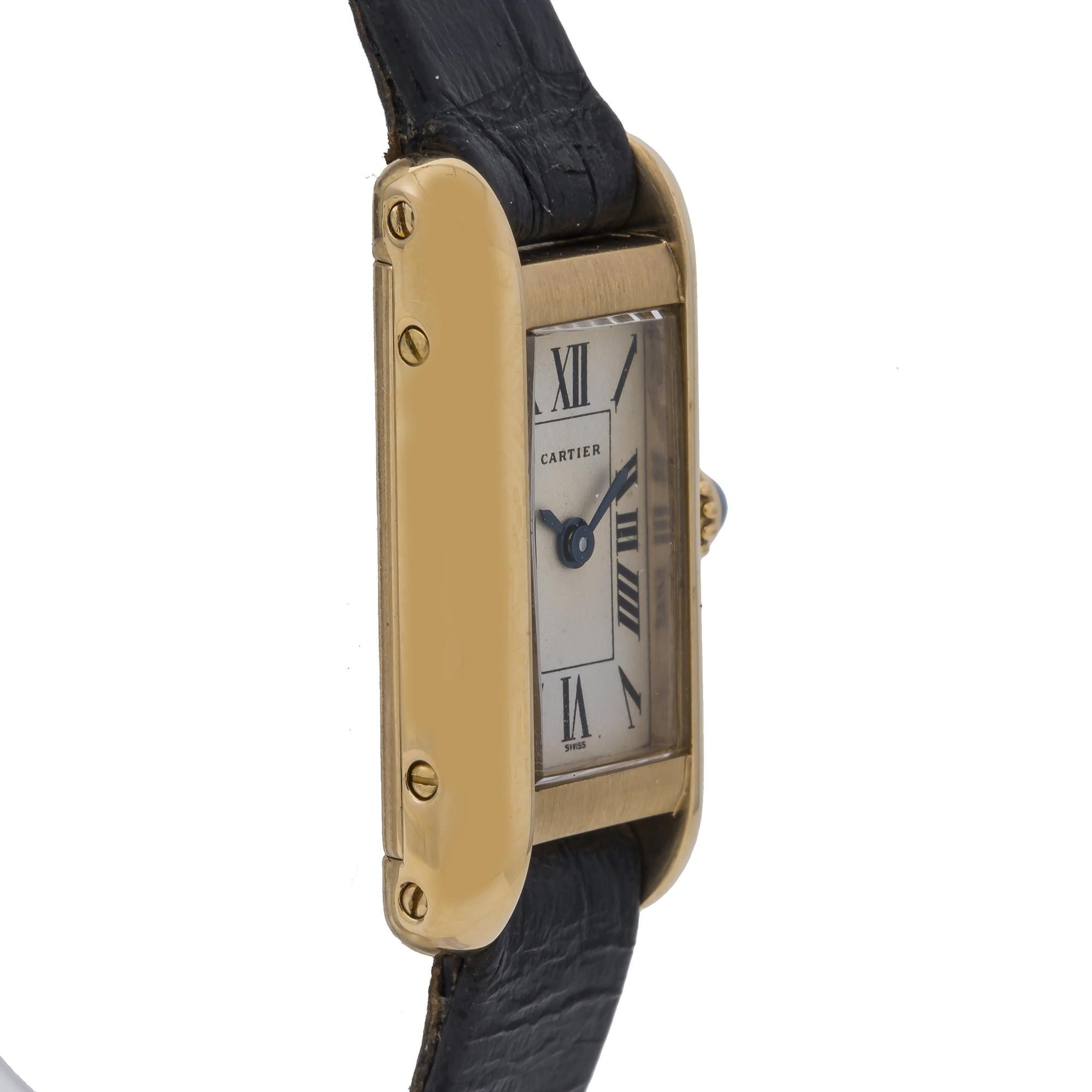 cartier mini tank watch