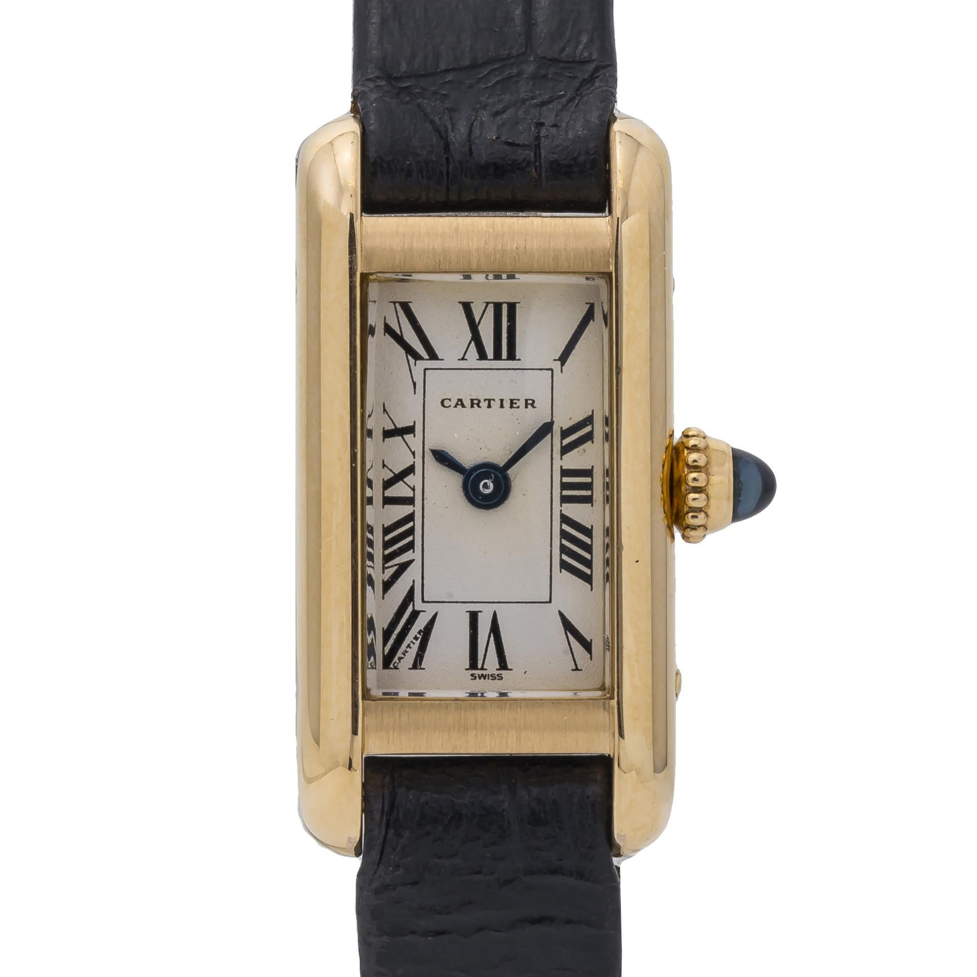 cartier tank mini