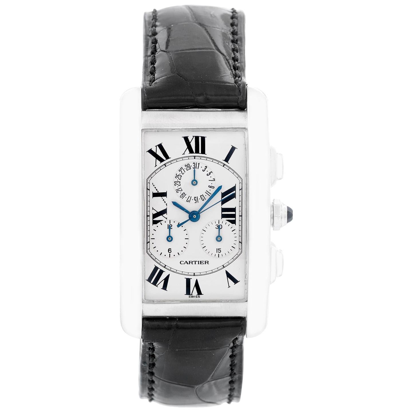 Cartier Tank Americaine 'or American' Chronograph Men's Watch W2603356