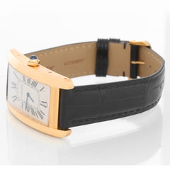 Cartier Tank Americaine 'or American' Large Men's Gold Watch 1735