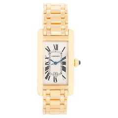 Cartier Tank Americaine (or American) Men's Gold Watch W2603156