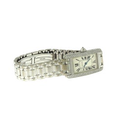 Cartier Tank Americaine Ref. 1713 White Gold with Diamonds Quartz Watch