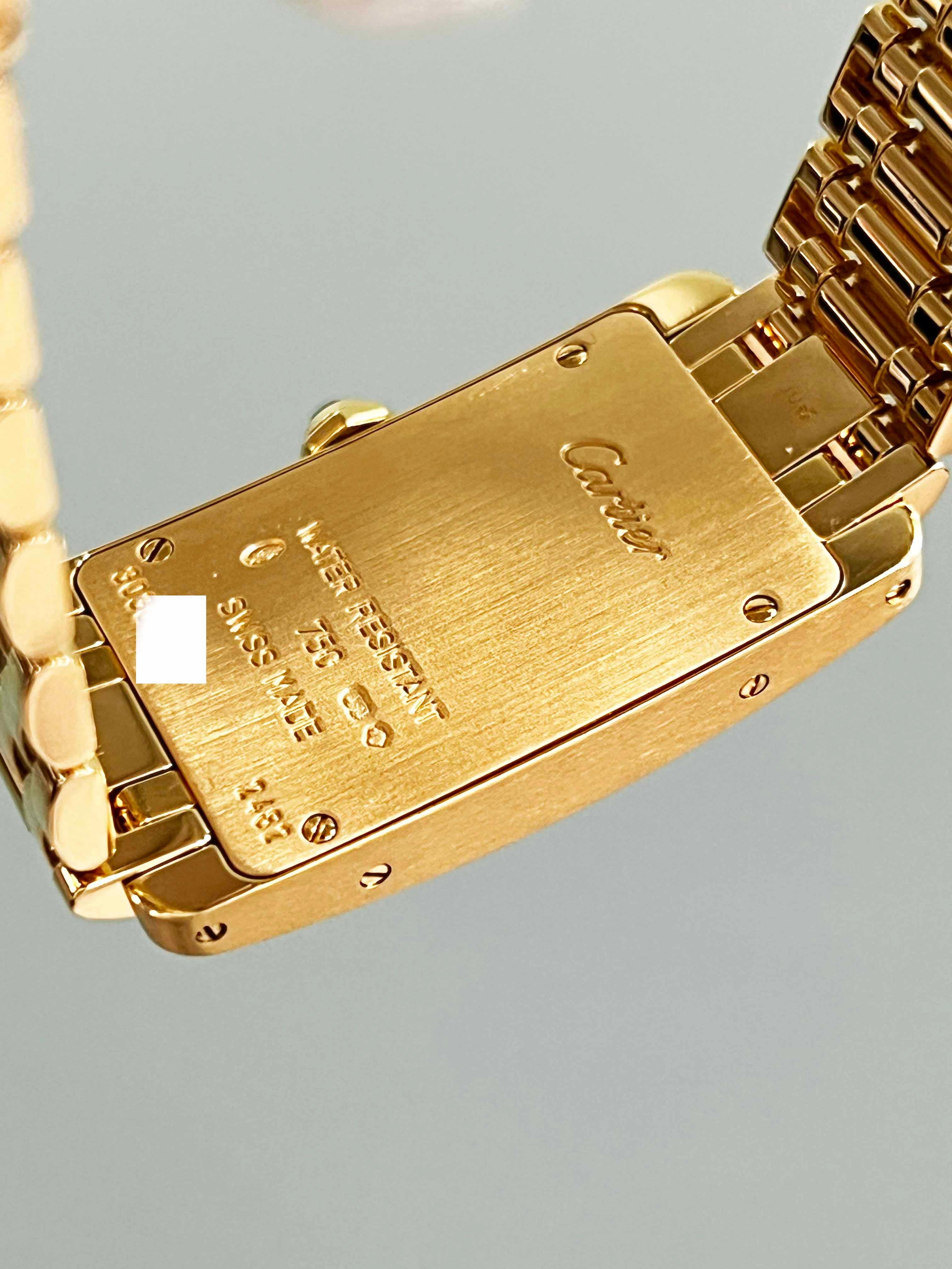 Cartier Tank Americaine Ref 2482 18K Gelbgold 2