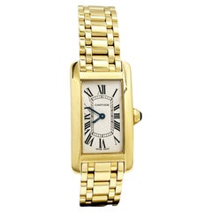 Cartier Tank Americaine Ref 2482 18K Yellow Gold