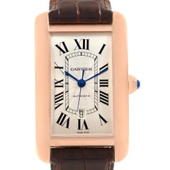 Cartier Tank Americaine Rose Gold Automatic Men’s Watch W2609856