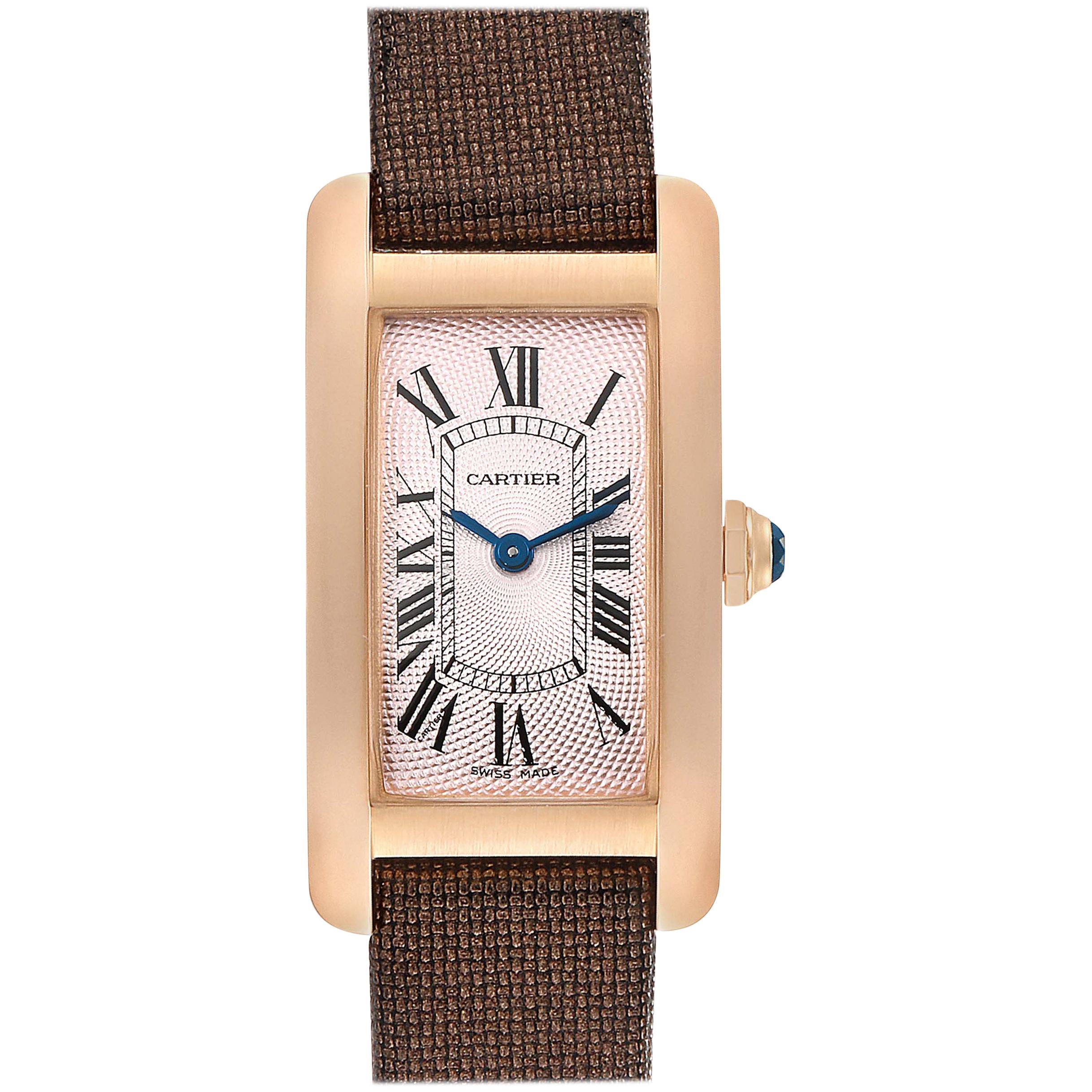 Cartier Tank Americaine Rose Gold Small Ladies Watch 2503