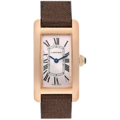 Cartier Tank Americaine Rose Gold Small Ladies Watch 2503