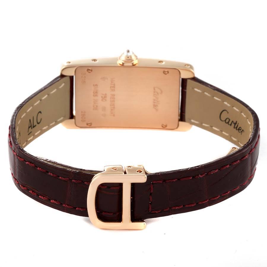 Women's Cartier Tank Americaine Small Rose Gold Diamond Ladies Watch WJTA0002