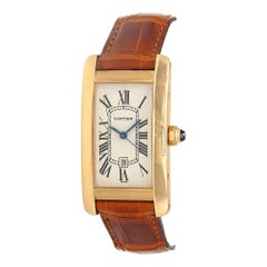 Cartier Tank Americaine W2620030, Silver Dial, Certified