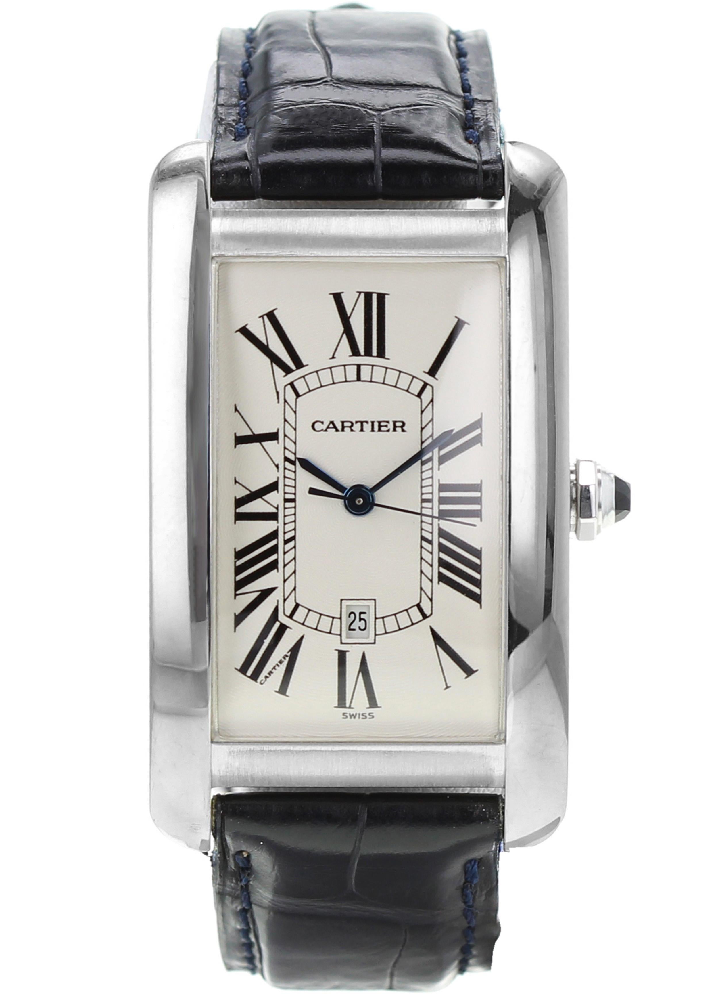 Cartier Tank Americaine Watch 1741 For Sale at 1stDibs cartier