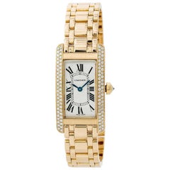 Cartier Tank Americaine WB7043JQ, Silver Dial, Certified