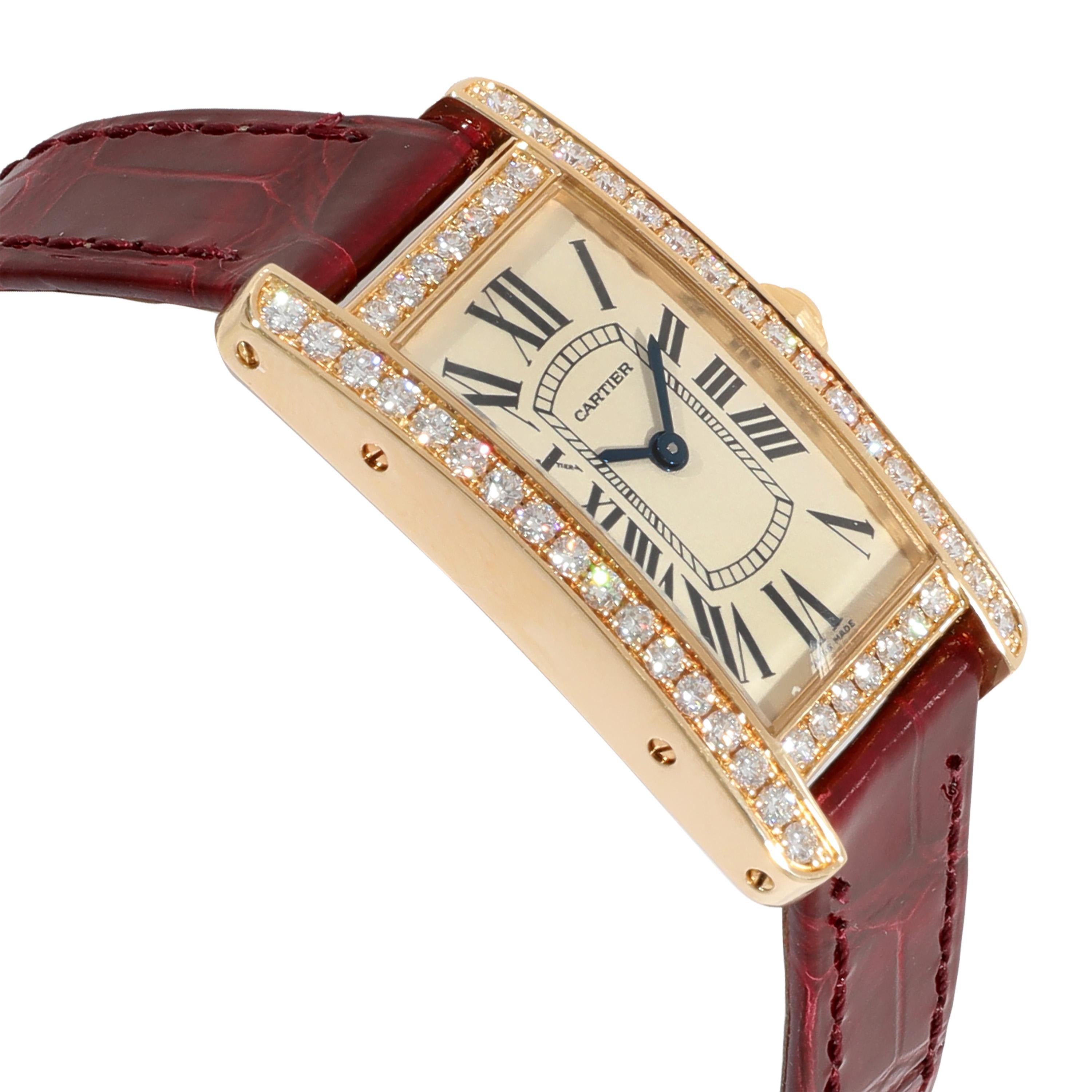Cartier: 18 Karat Gelbgold Damenuhr Tank Americaine WB707231 1