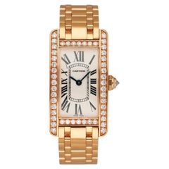 Cartier Tank Americaine WB7079M5/2503 Diamond Ladies Watch