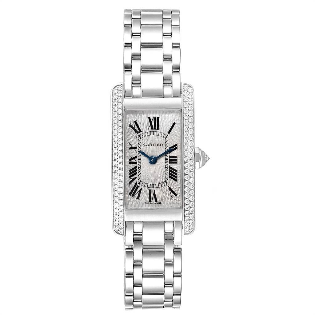 cartier tank americaine white gold womens watch