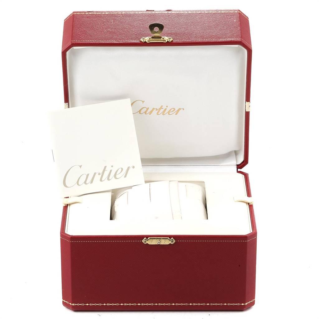 Cartier Tank Americaine White Gold Diamond Ladies Watch WB7018L1 For Sale 3