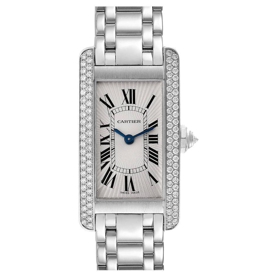 Cartier White Gold Tank Americaine Chronoflex Wristwatch at 1stDibs ...