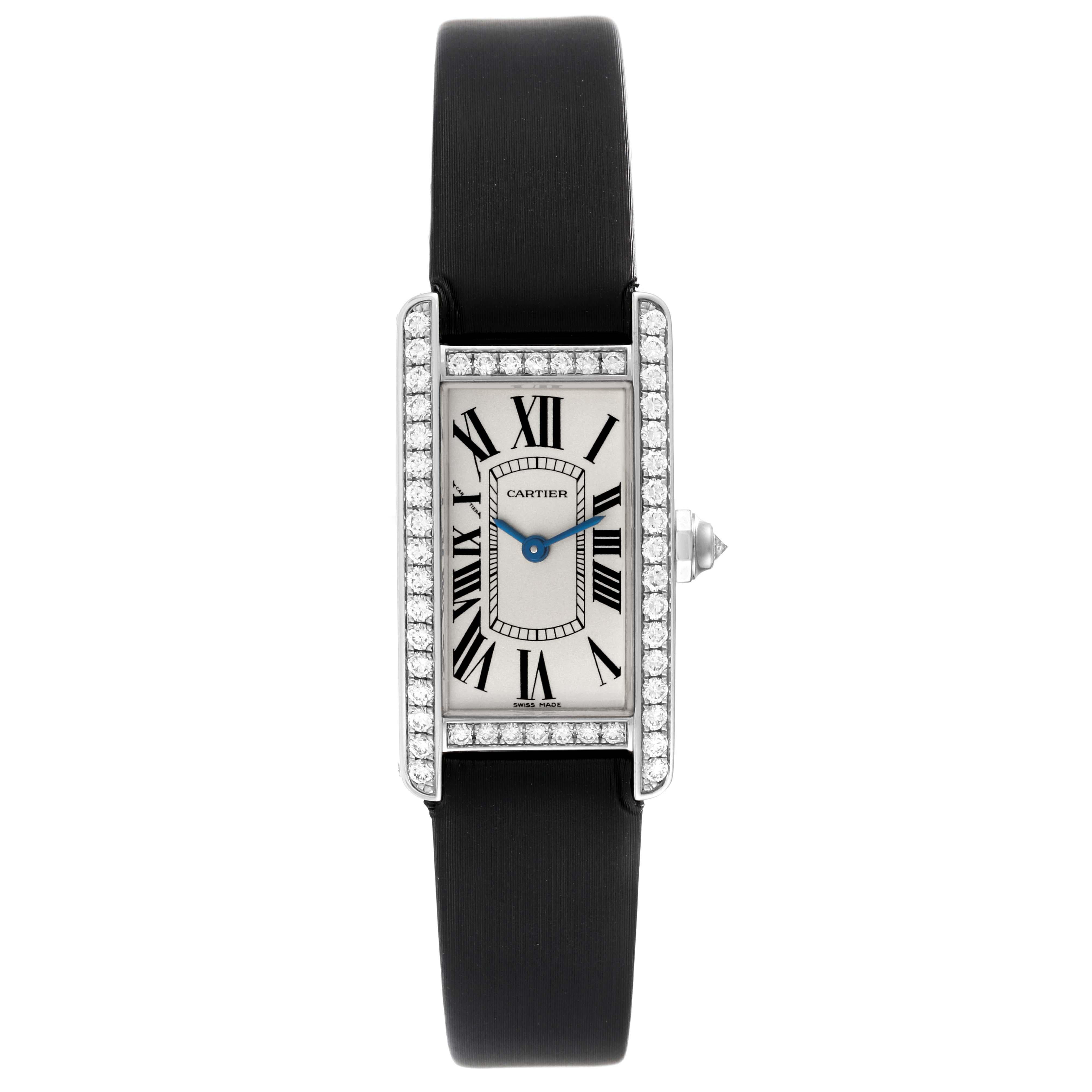 Cartier Tank Americaine White Gold Diamond Ladies Watch WB707331 For Sale 6