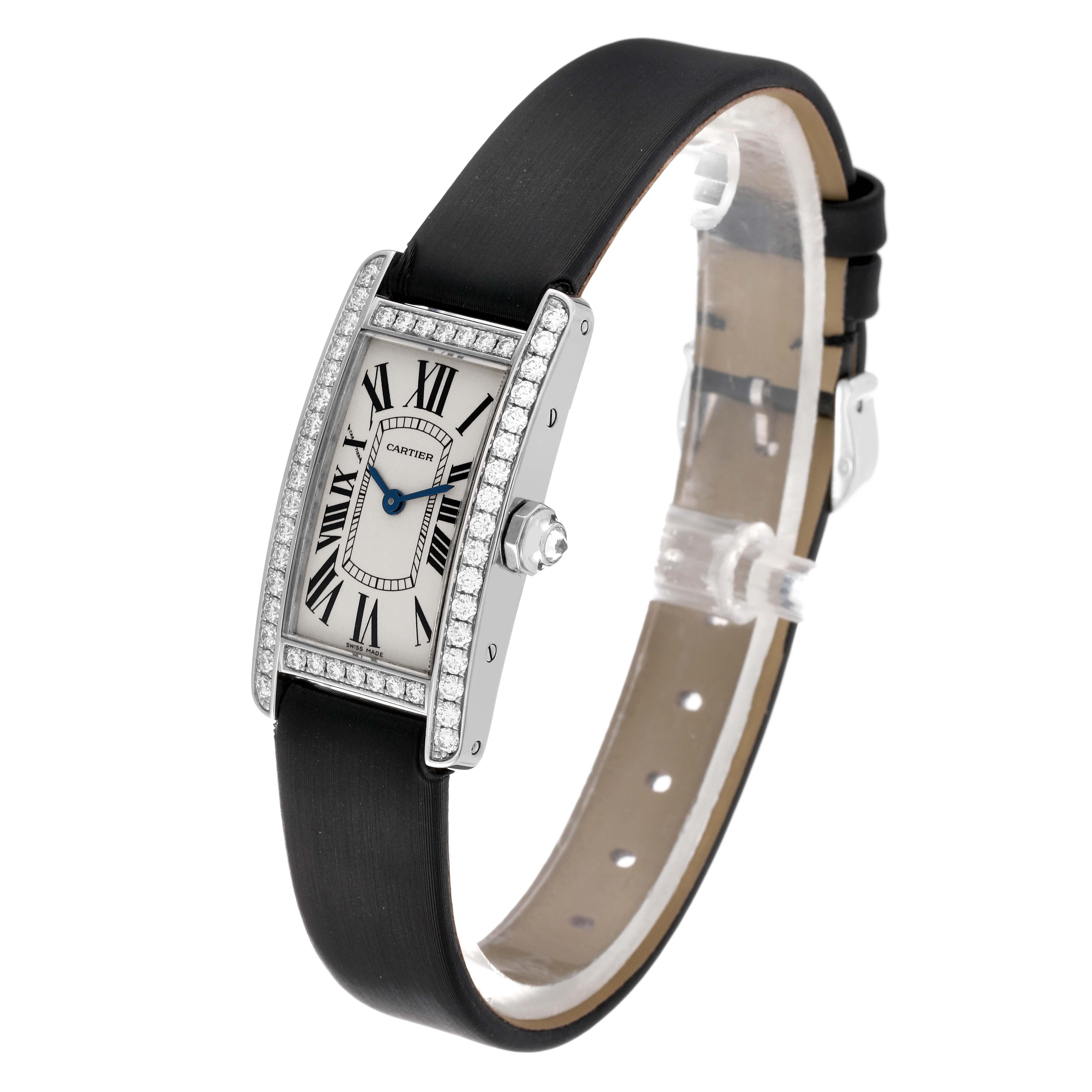 Cartier Tank Americaine White Gold Diamond Ladies Watch WB707331 For Sale 3