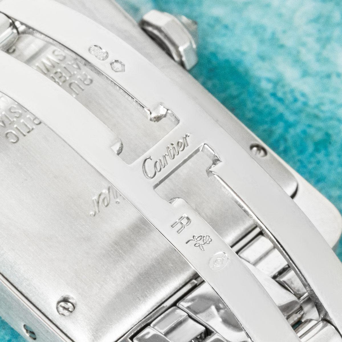 Cartier Tank Americaine White Gold Diamond Set 2490 2