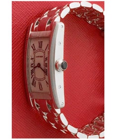 Cartier Tank Americaine White Gold Model W26019L1 Watch
