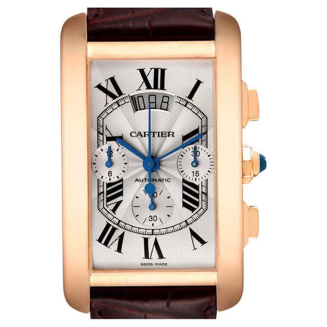 Cartier Tank Americaine XL Platinum Mechanical Men’s Watch W2604351 For ...
