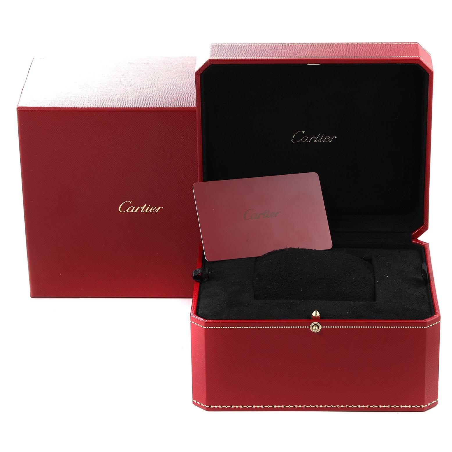 Cartier Tank Americaine XL Chronograph Rose Gold Mens Watch W2610751 Box Card 4