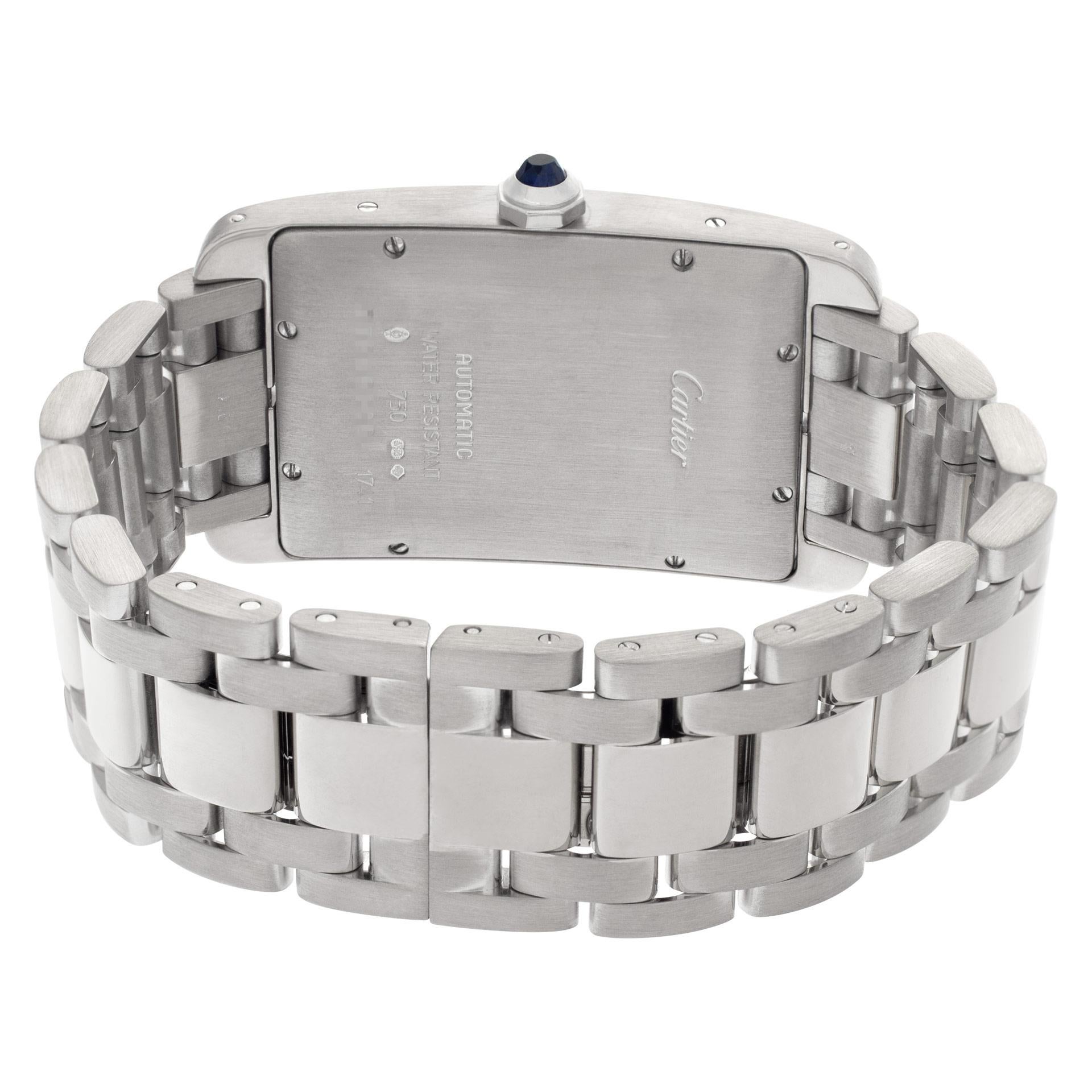 cartier tank americaine 18k white gold