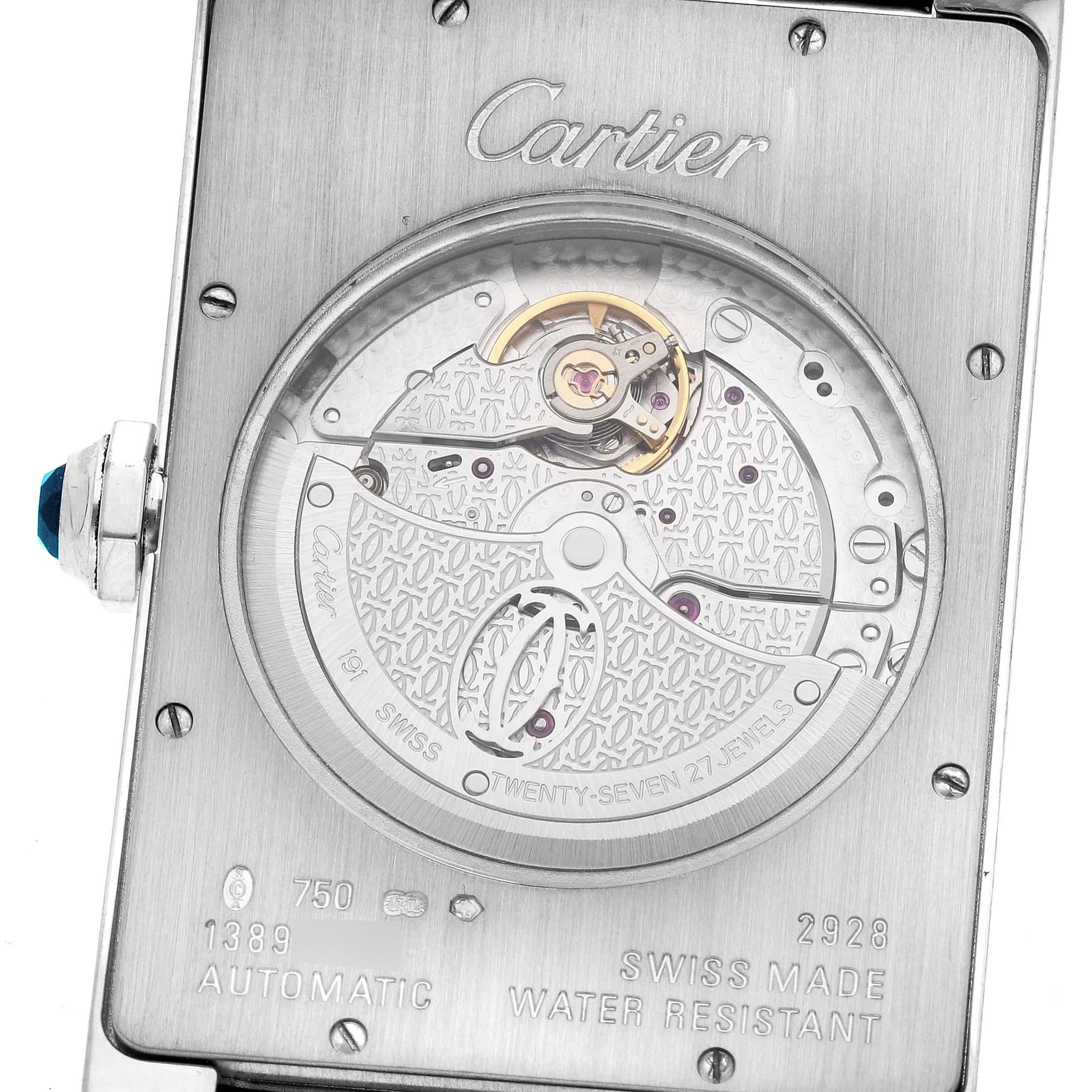 Men's Cartier Tank Americaine XL White Gold Mens Watch W2609956